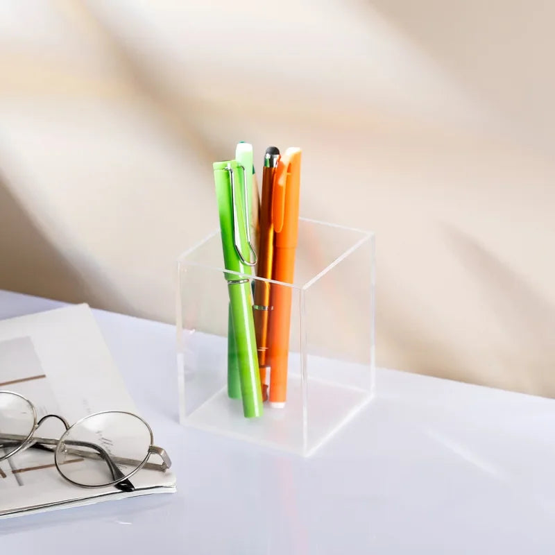 Transparent Color Acrylic Pen Holder desk organizer