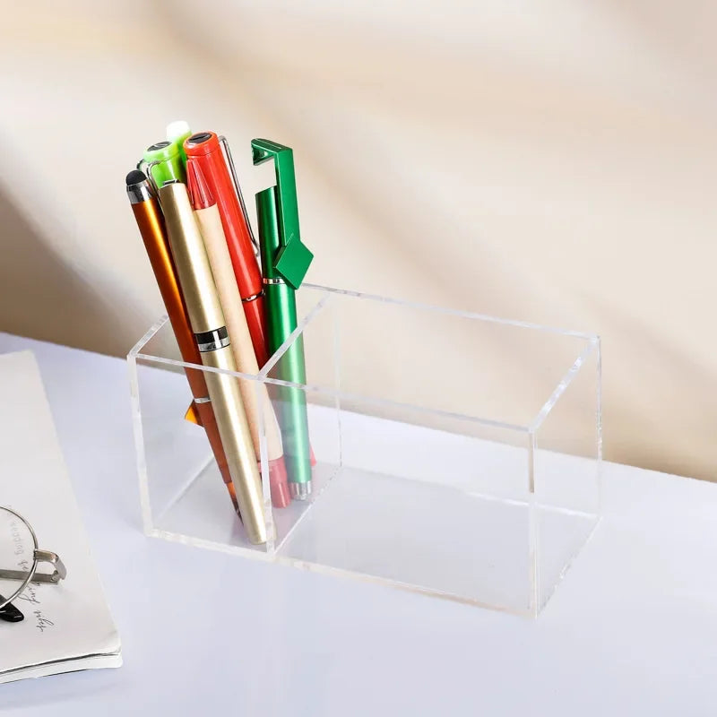 Transparent Color Acrylic Pen Holder desk organizer