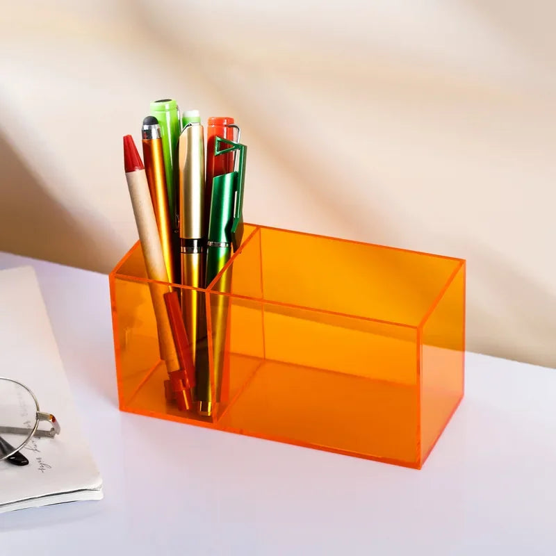 Transparent Color Acrylic Pen Holder