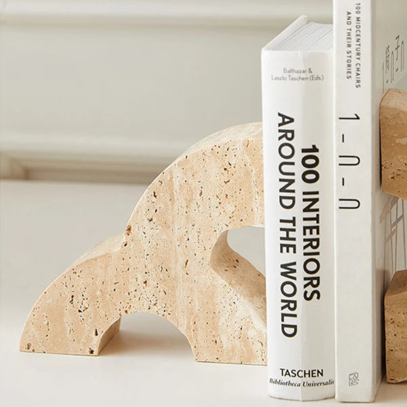 Trinity Travertine Book End