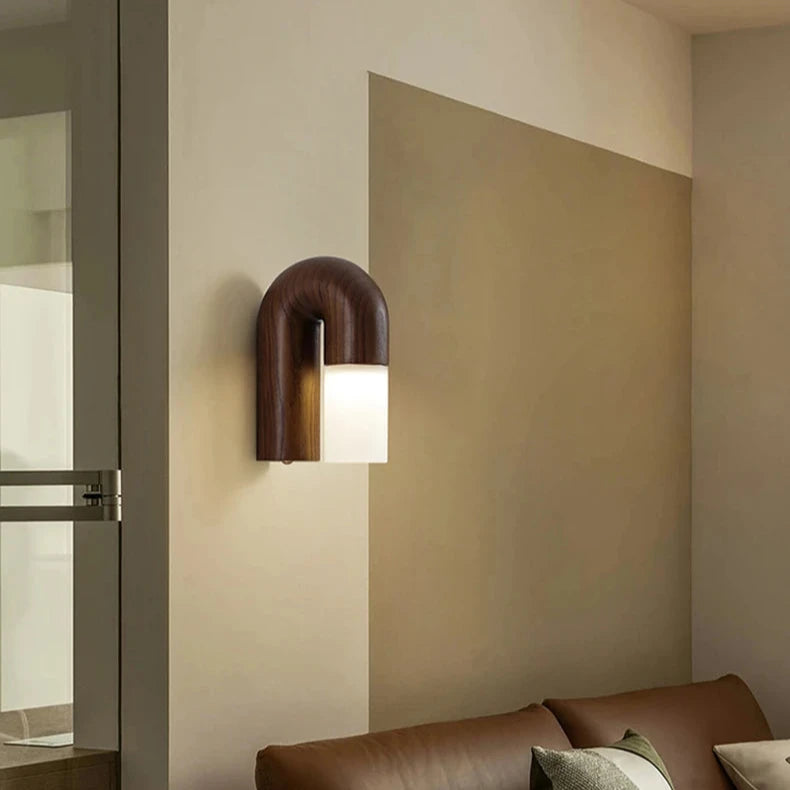 solid wood modern minimalist wall lamp dimmable
