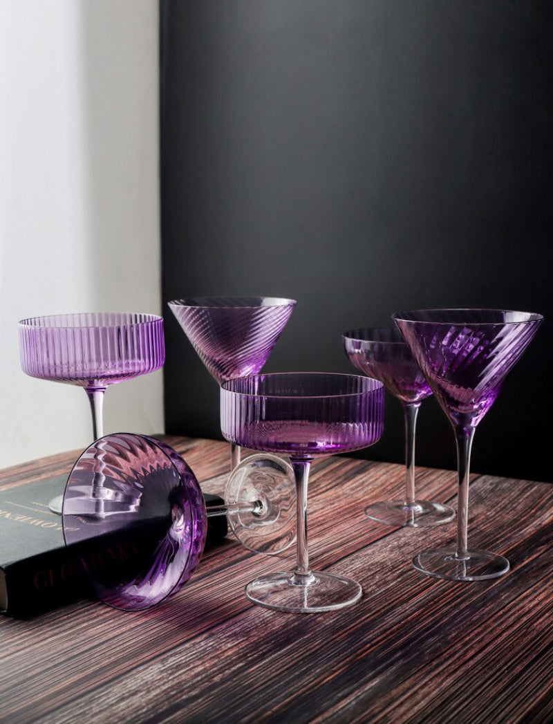 Violet Crystal Glasses