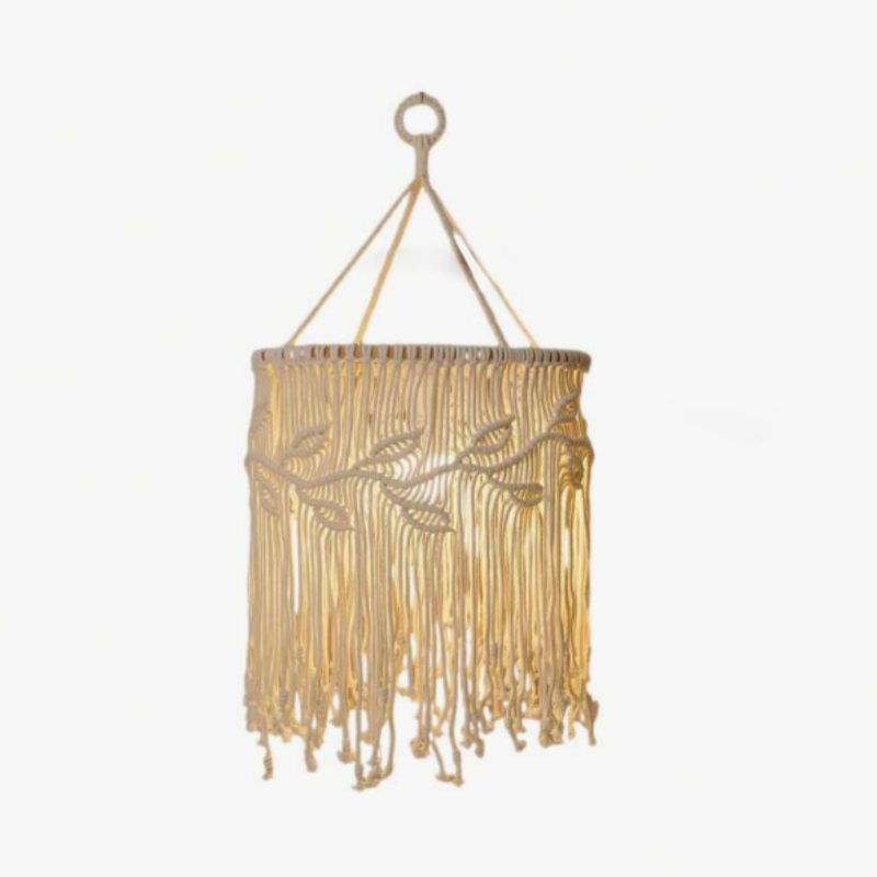 Wall Hanging Tapestry Lampshade woven macrame cotton tapestry lamp