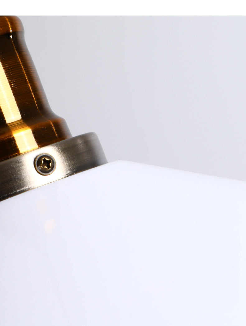 White & Brass Retro Pendant Lamp