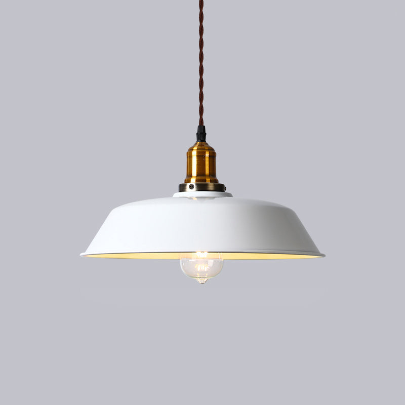 White & Brass Retro Pendant Lamp