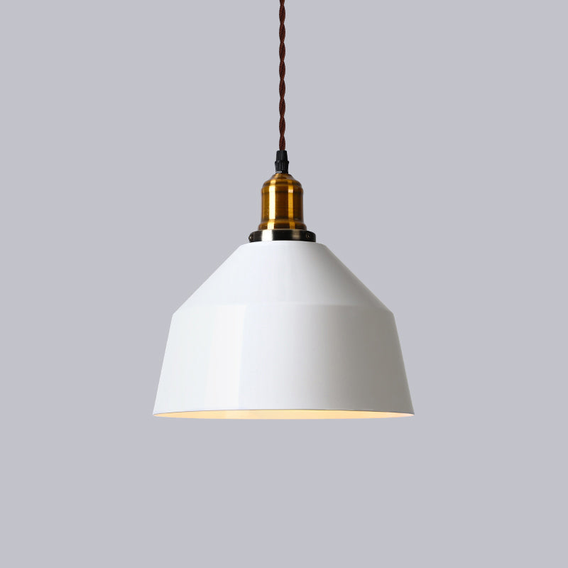 White & Brass Retro Pendant Lamp