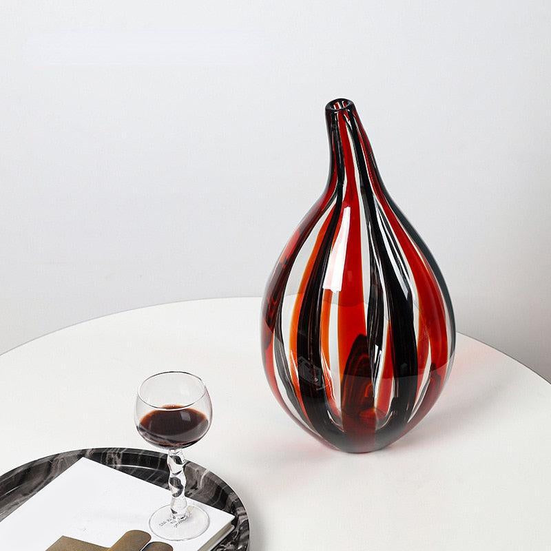 Tube Light Luxury Glass Vase