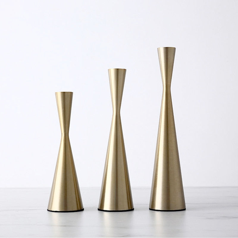 Brass Tower Retro Candle Holder - Final Sale