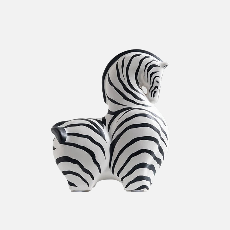 Ceramic Zebra Decorations Home Living Room Bookcase Shelf Bedroom Accessories Office Table Art Luxury Aesthetic Animal Figurines