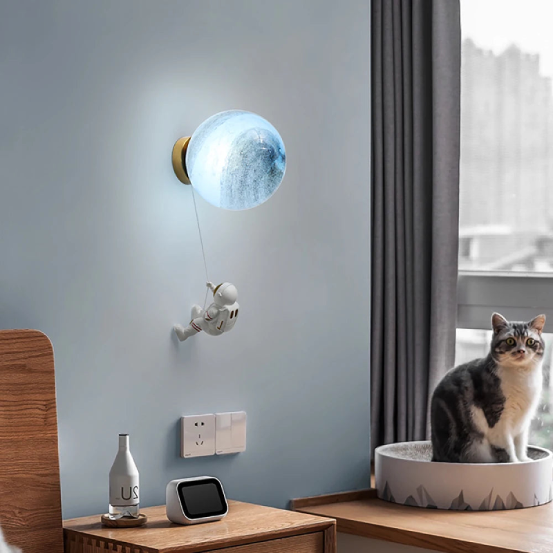 3D Moon Wall Lamp