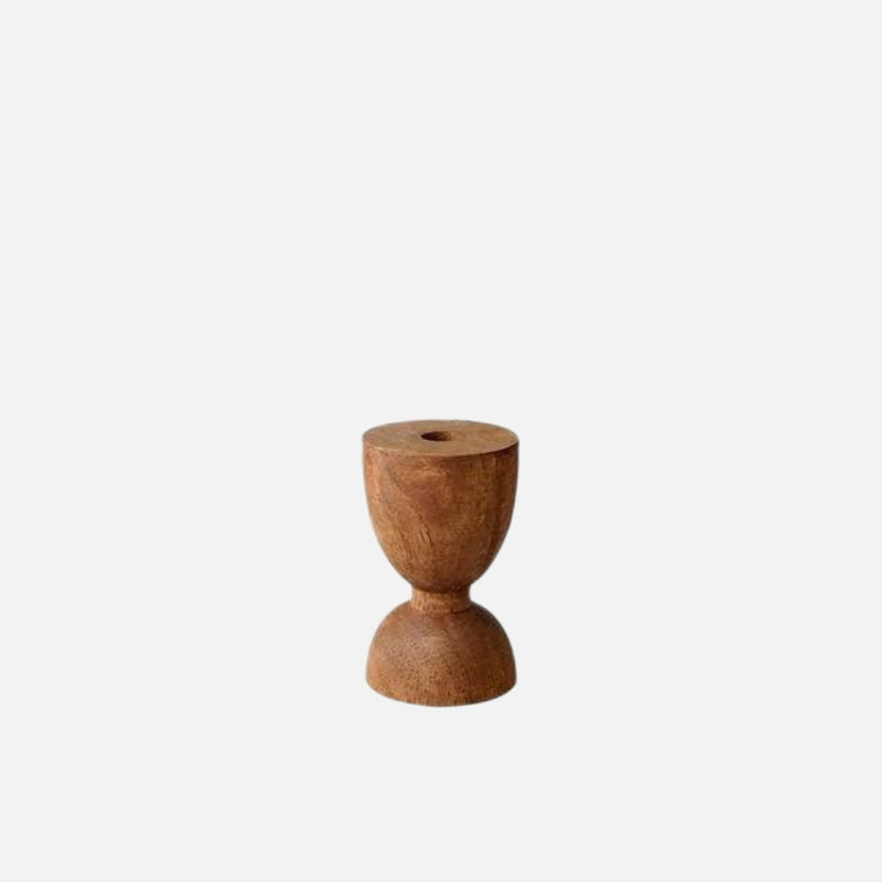 Conga Wooden Candle Holder