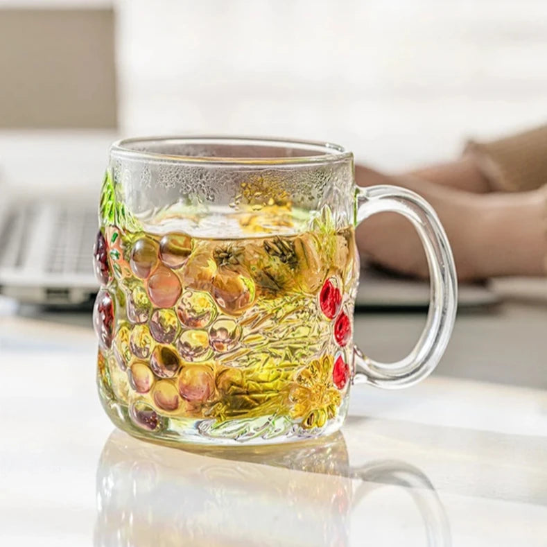 Fruit Garden Glass Mug