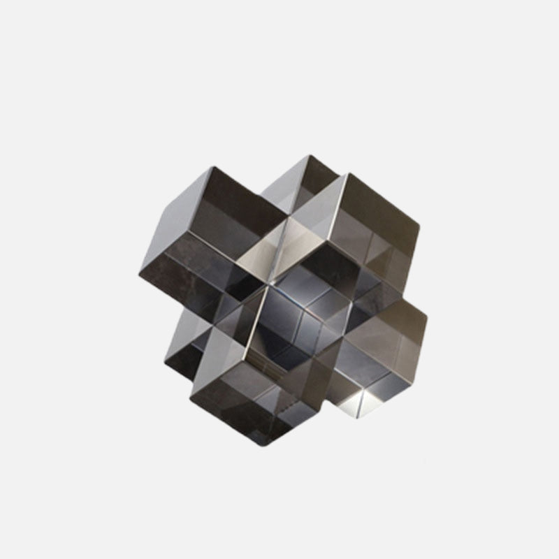 Geometric Square Crystal Statue