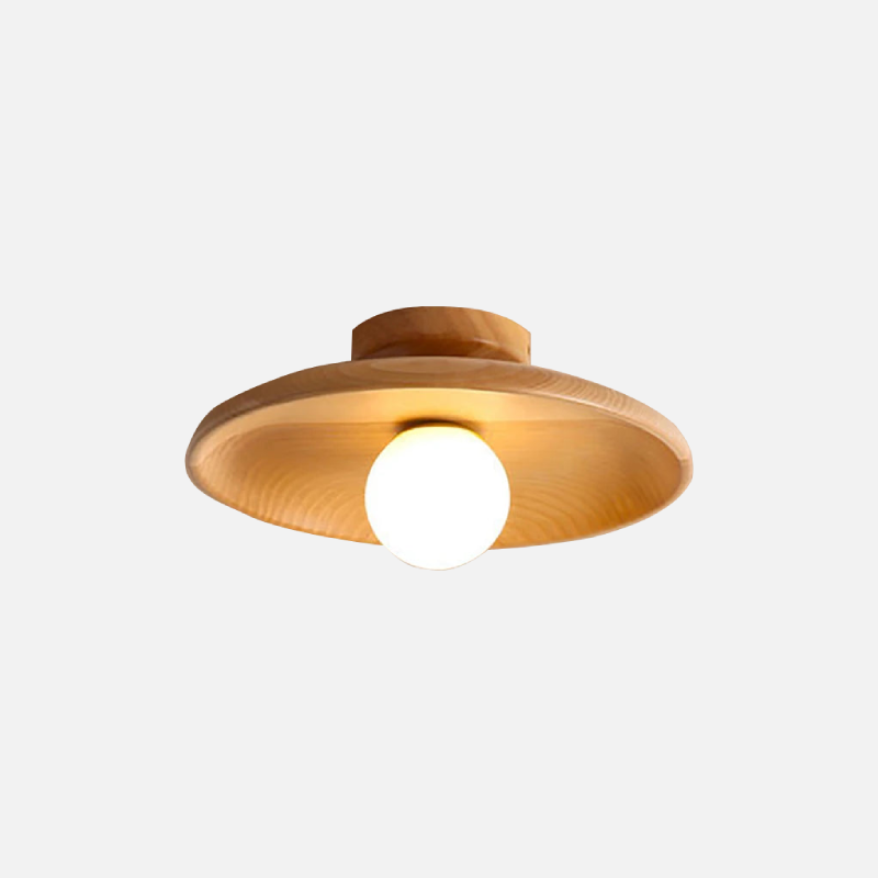 Wooden Disc Wooden Ceiling Lamp minimalist wooden ceiling light