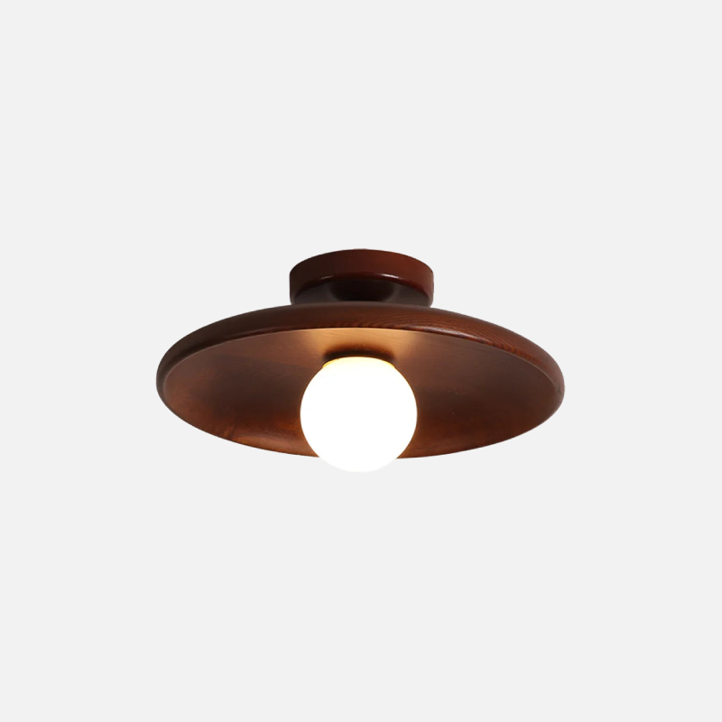 Wooden Disc Wooden Ceiling Lamp minimalist wooden ceiling light