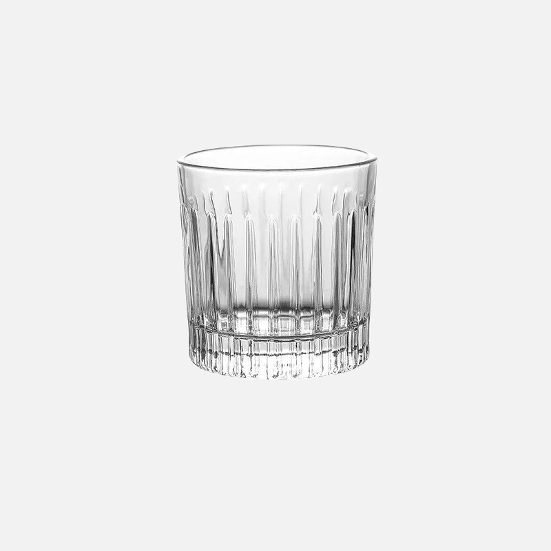 Stackable Ribbed Glassware stackable high-quality glasses with ribbed design