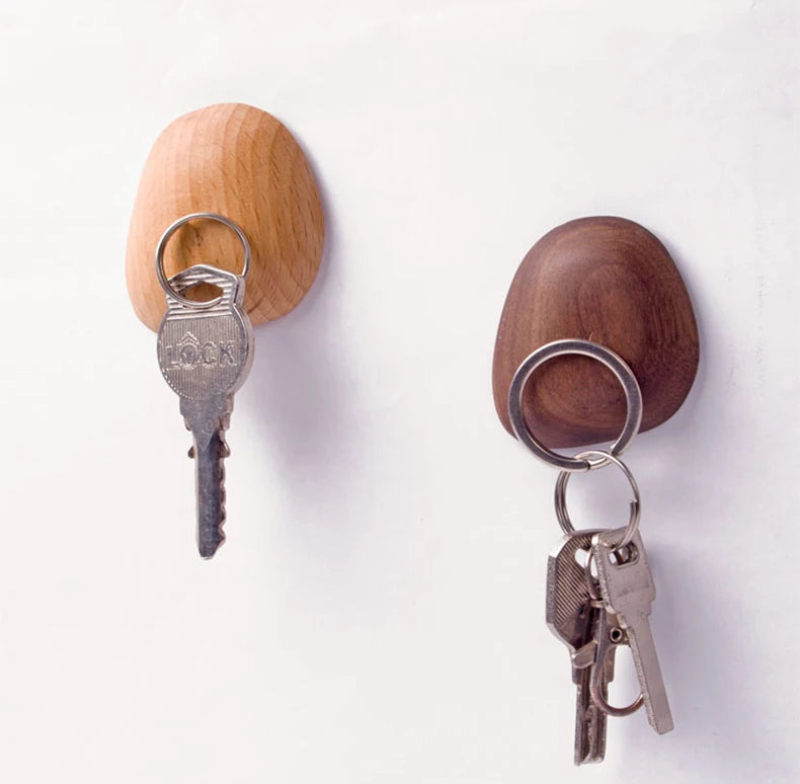 Key Holder Strong Magnetic Hooks wooden minimalist magnetic hooks