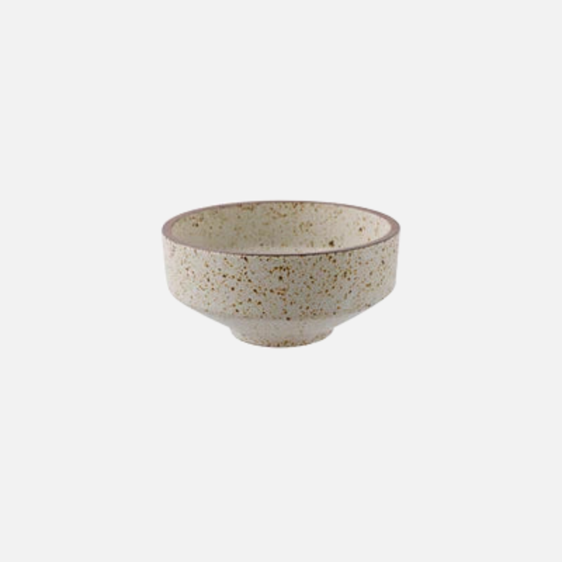 Ceramic dinner bowls speckled glazed finish earthenware rustic bowls