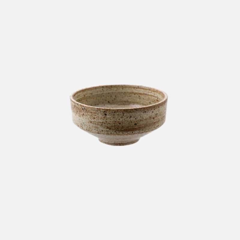 Ceramic dinner bowls speckled glazed finish earthenware rustic bowls