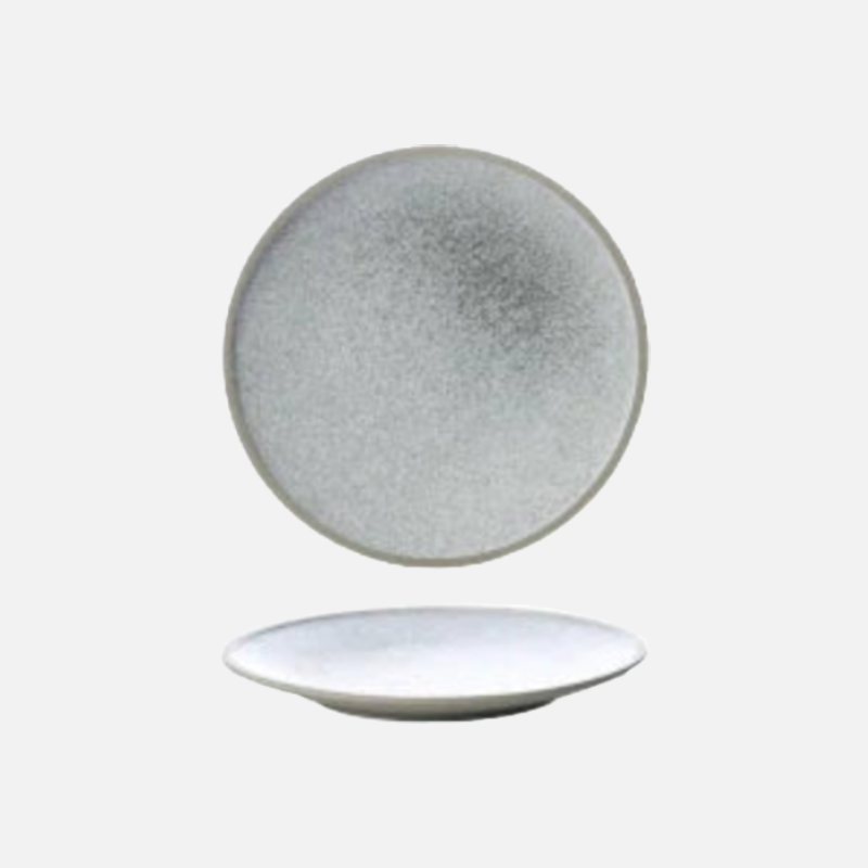 Sallow Glazed Ceramic Dinnerware plates textured plates with speckled finish for casual and formal dining