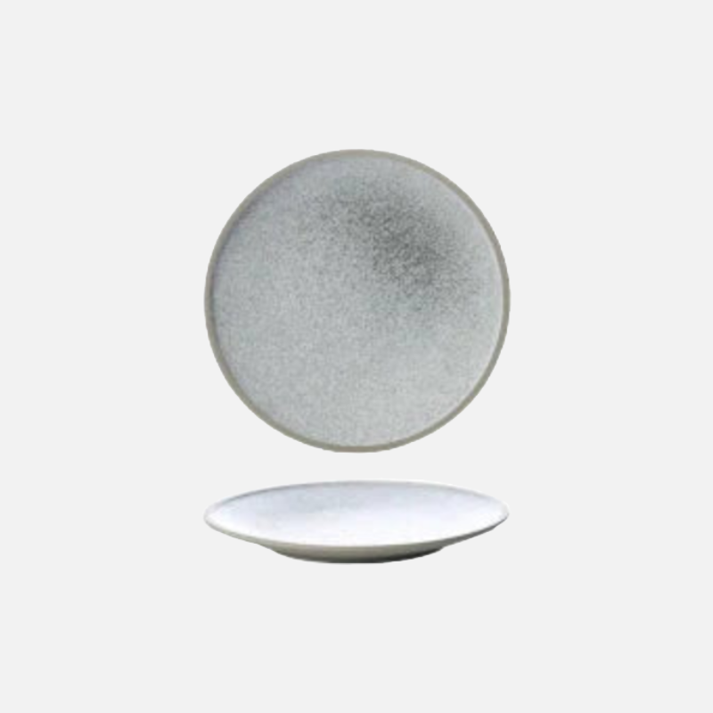 Sallow Glazed Ceramic Dinnerware plates textured plates with speckled finish for casual and formal dining