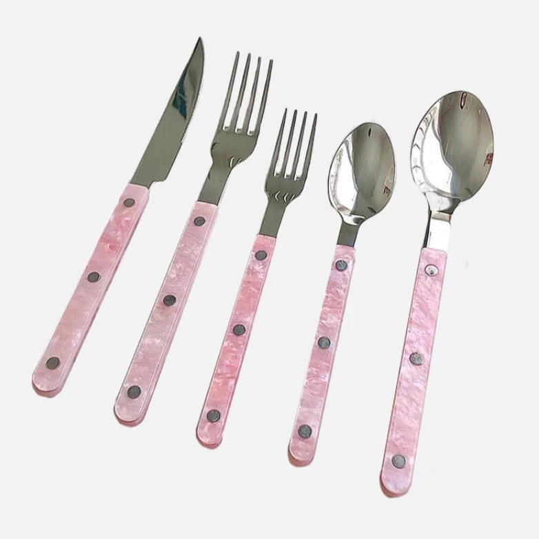 Blush Quartz Retro Tableware Set