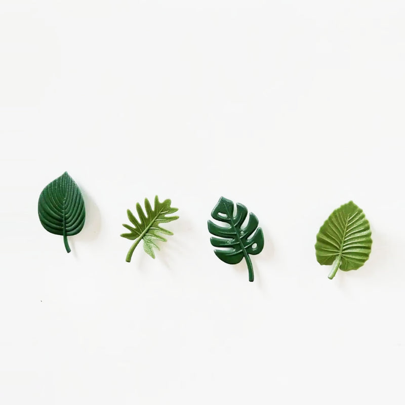 4Pcs/Pack Green Turtle Leaf Fridge Magnet