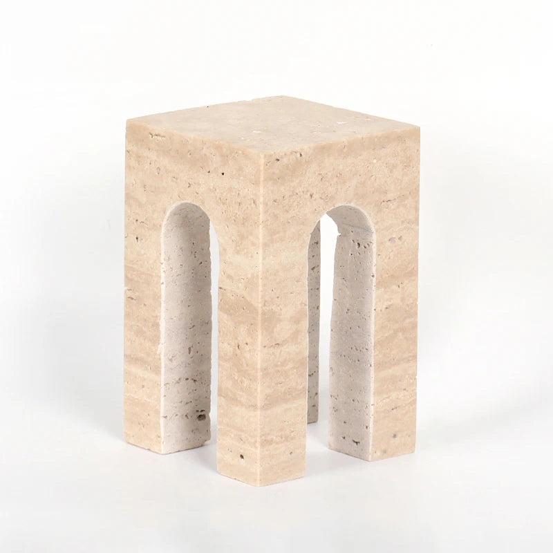 minimalist travertine marble stone sculptures for home decor 