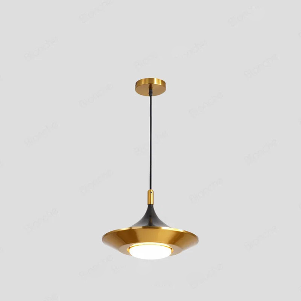 Modern Led Pendant Light Sleek Halo Adjustable Height Pendant Lamp 