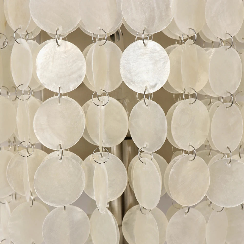 Capiz shell cascading wall lamp accent lamp