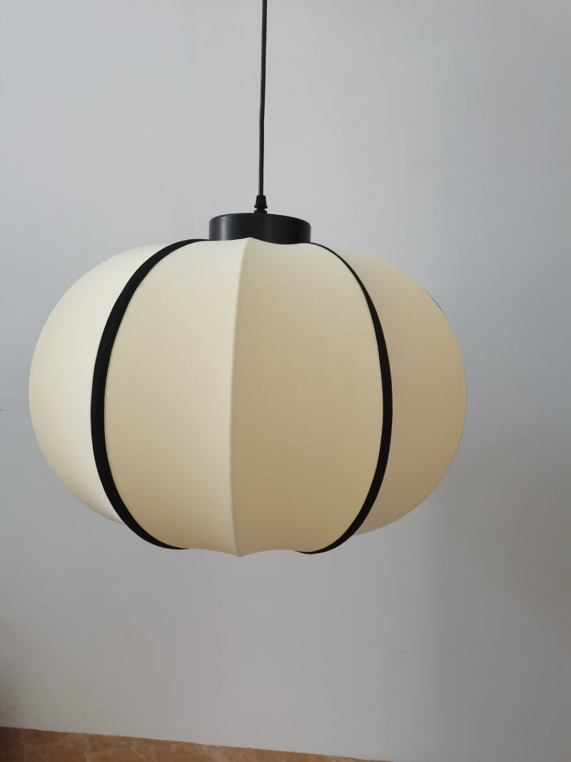 White Fabric Cloth Material Pendant Lamp 