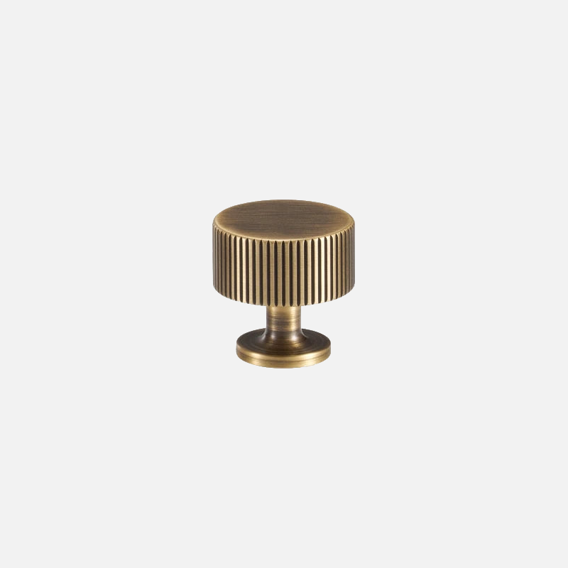 Ripple Texture Solid Brass Knob Luxury drawer and door handle bronze