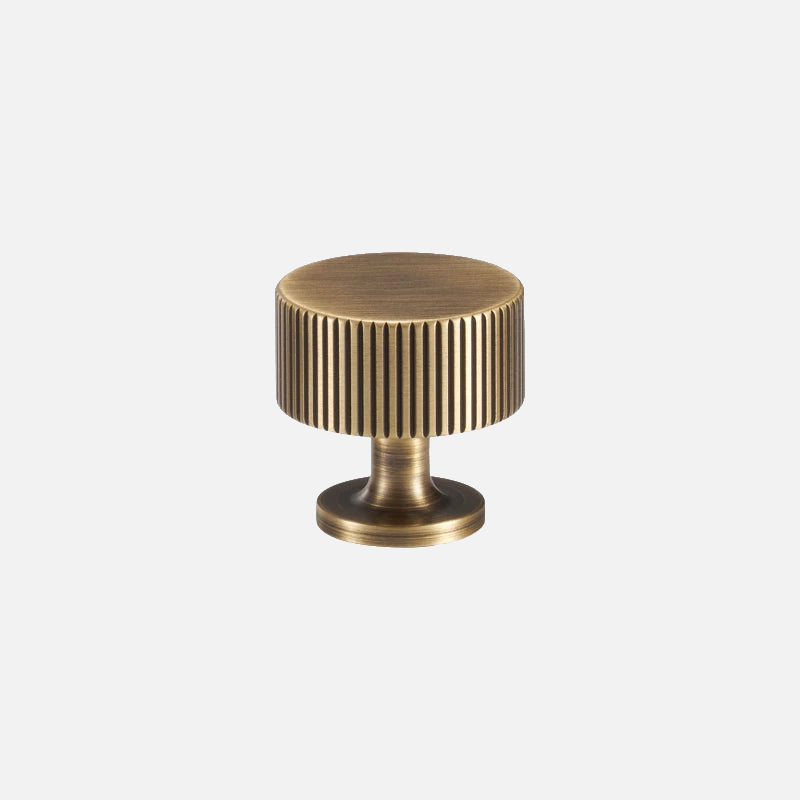 Ripple Texture Solid Brass Knob Luxury drawer and door handle bronze