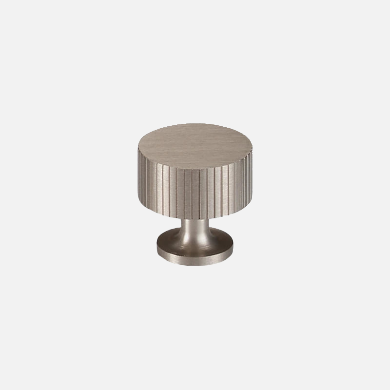 Ripple Texture Solid Brass Knob Luxury drawer and door handle silver