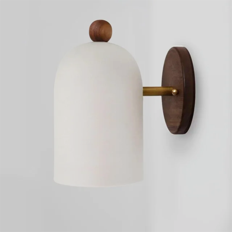 Plume Walnut Wall Light