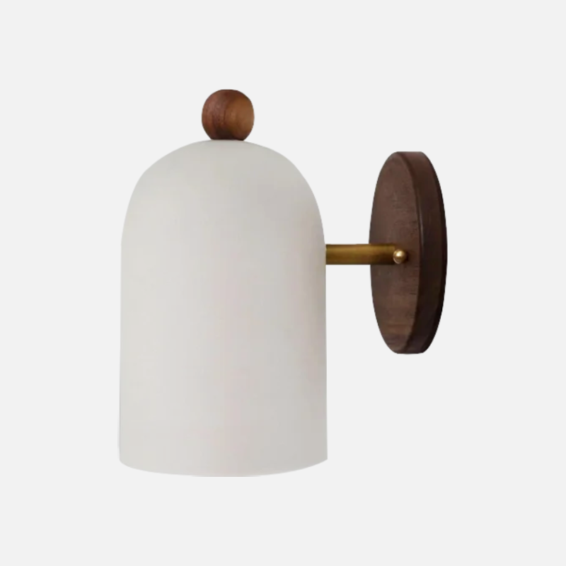 Plume Walnut Wall Light