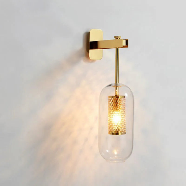 Post-modern Glass Wall Lights Lamp honeycomb design wall sconce