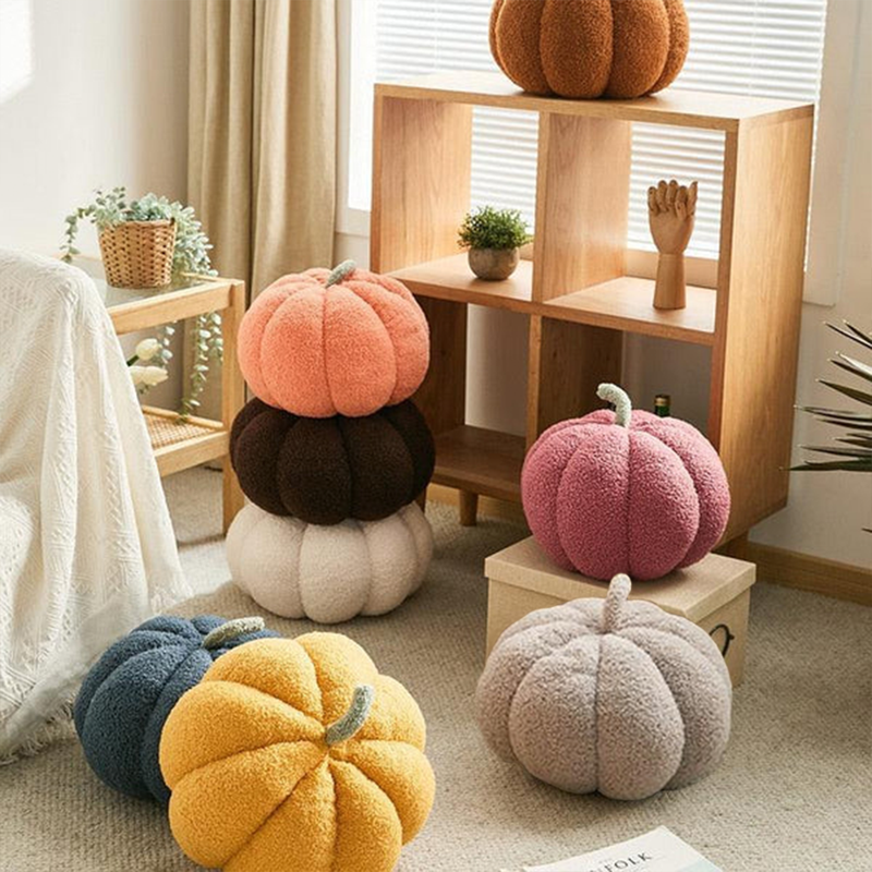 Pumpkin Fever Stuffed Decorative Pillow