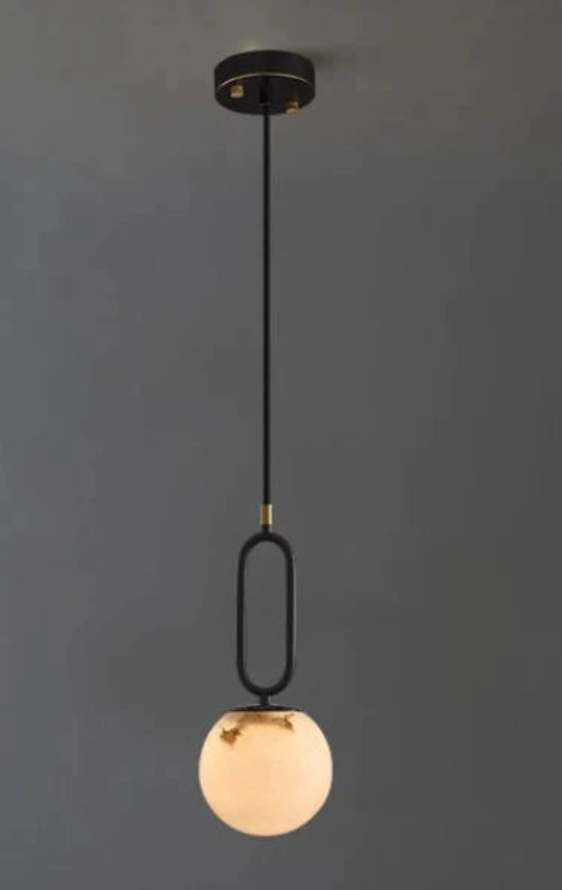 Ring Ball Mable Pendant Light Spherical Orb Industrial Pendant Light