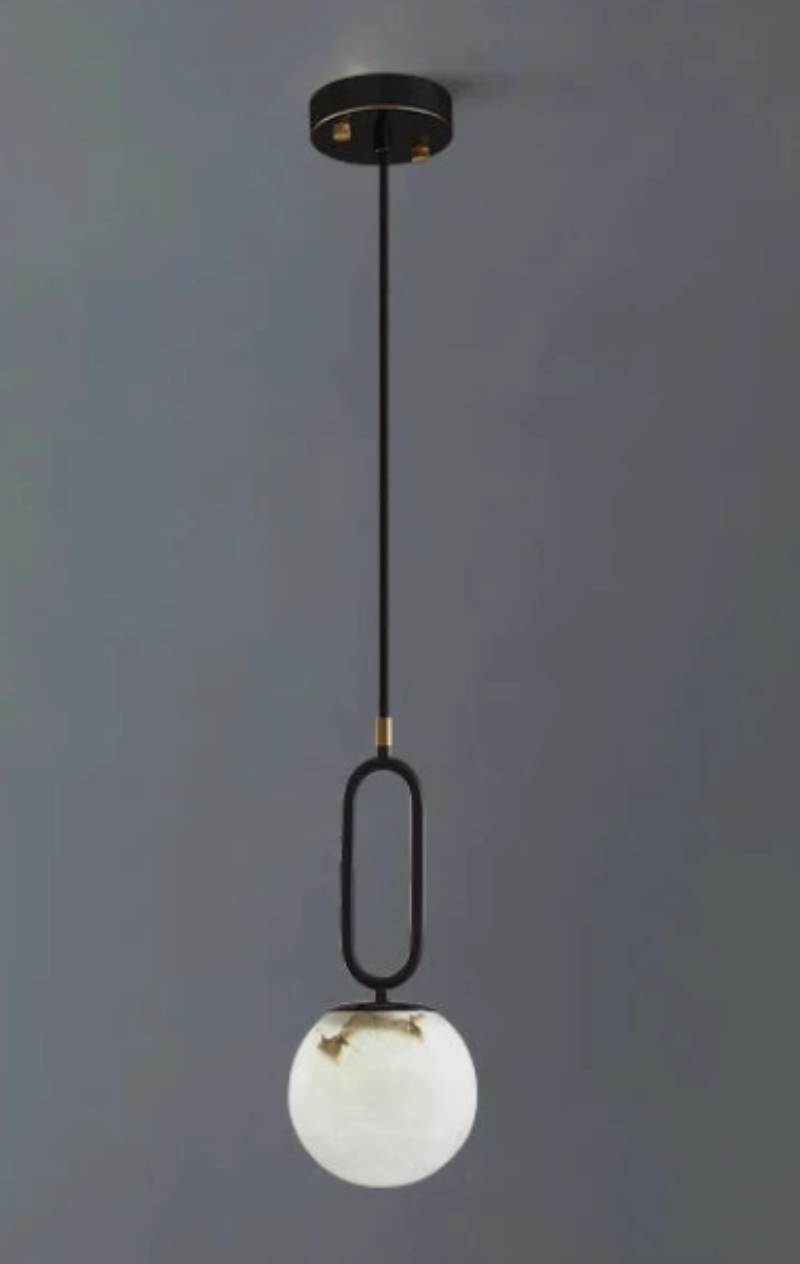 Ring Ball Mable Pendant Light Spherical Orb Industrial Pendant Light