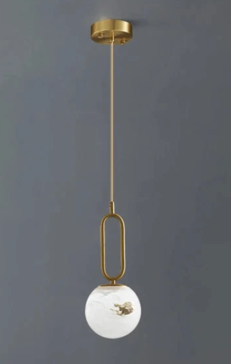 Ring Ball Mable Pendant Light Spherical Orb Industrial Pendant Light