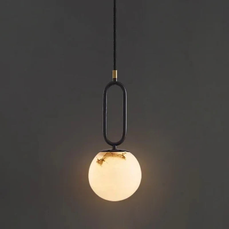 Ring Ball Mable Pendant Light Spherical Orb Industrial Pendant Light