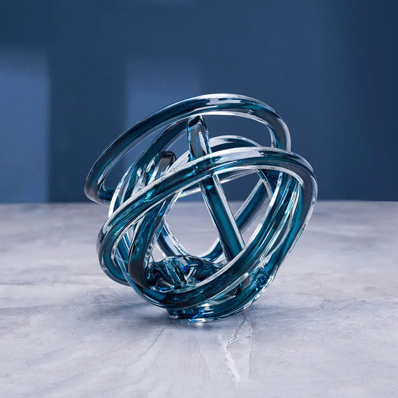 Twisted Coil Transparent Glass