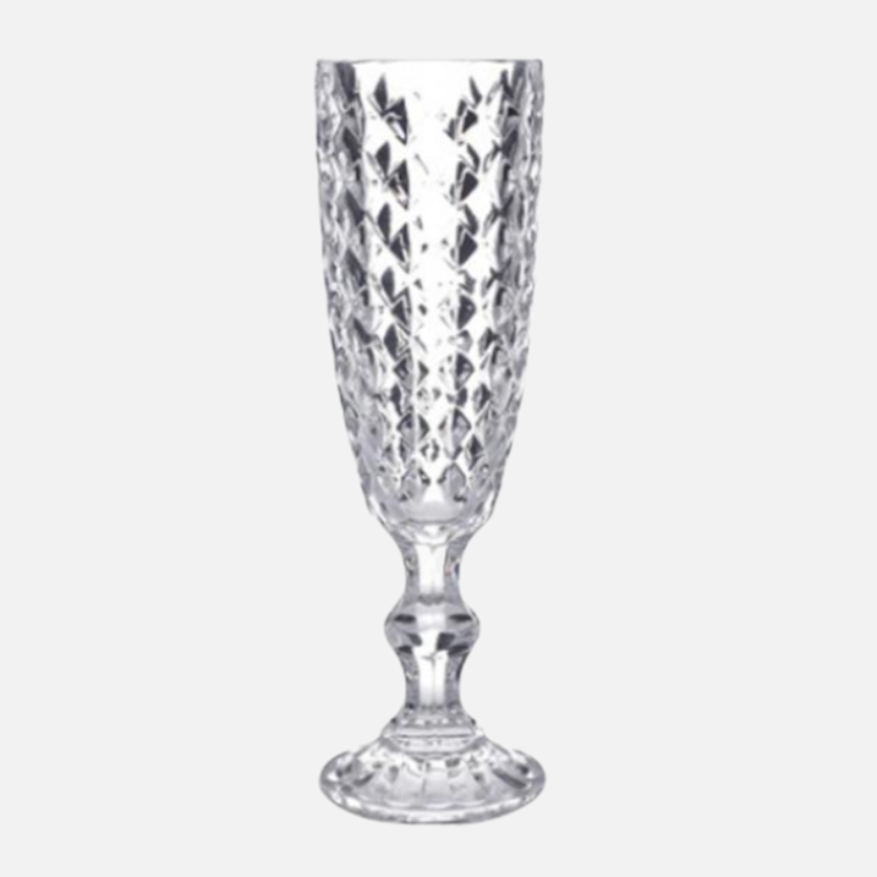 Vintage Embossed Goblets & Champagne Glass