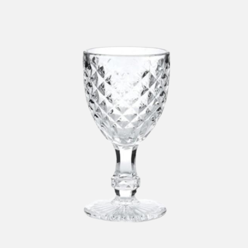 Vintage Embossed Goblets & Champagne Glass