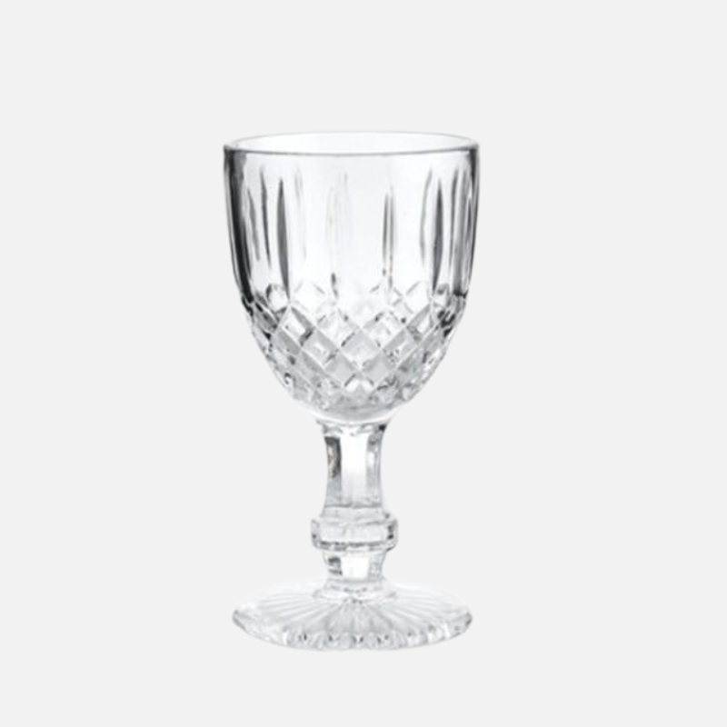 Vintage Embossed Goblets & Champagne Glass