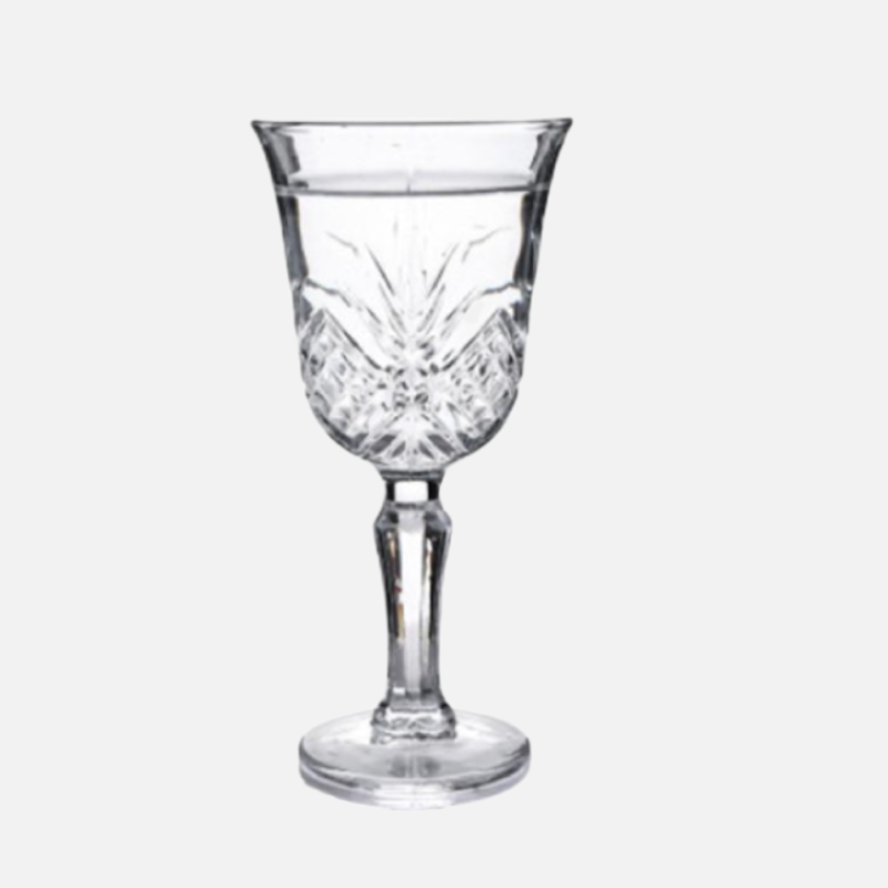 Vintage Embossed Goblets & Champagne Glass