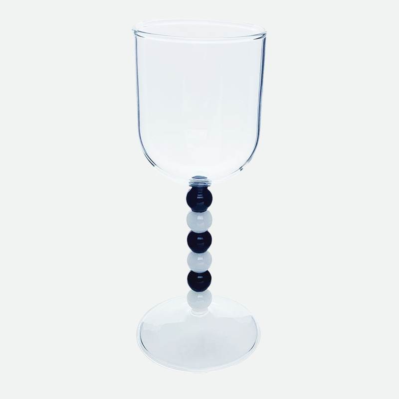 Beaded Glass Wine Glass Drinkware