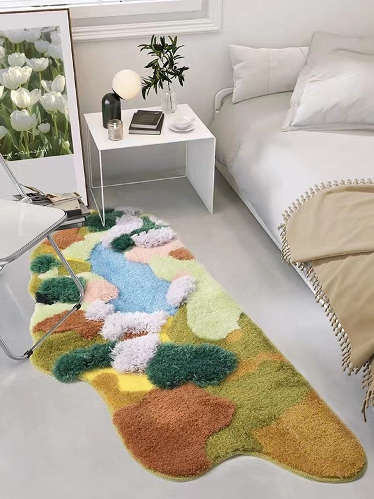 Abstract Outline Tufted Rug