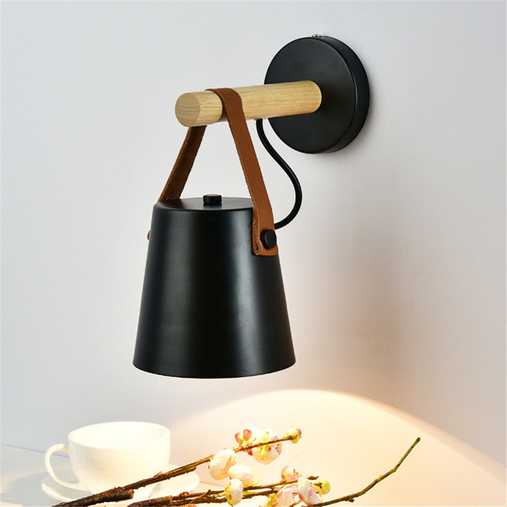 Modern Wood & Metal Wall Sconce - Final Sale